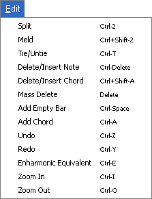 Edit Menu
