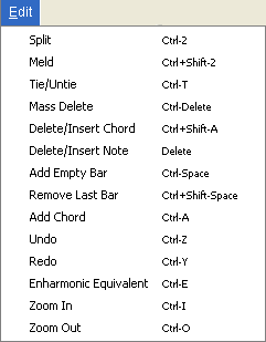 Edit Menu