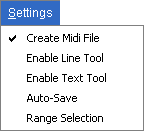 Settings Menu