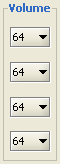 Volume panel